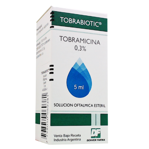 Tobrabiotic Tobramicina 0,3% Denver Farma Solución Oftálmica x 5 ml