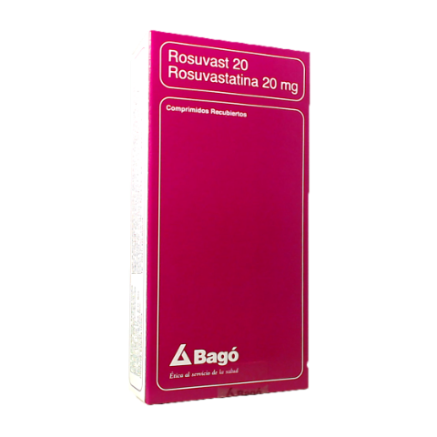 Rosuvast Rosuvastatina 20 mg Bagó Caja x 28 Comprimidos