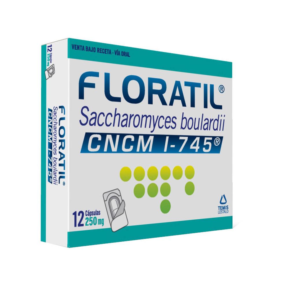 Floratil Saccharomyces Boulardii 250 mg Temis Caja x 12 Cápsulas