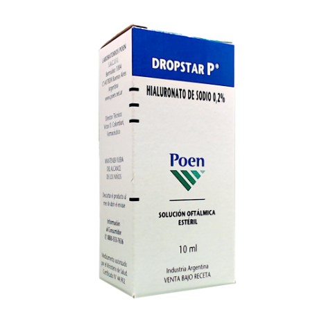 Dropstar P Hialuronato De Sodio 0,2% Poen Solución Oftálmica x 10 ml