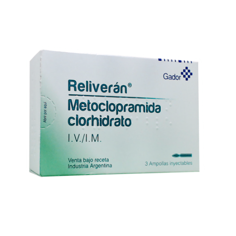 Reliveran Metoclopramida 10mg/2ml Gador Ampolla x 2 ml