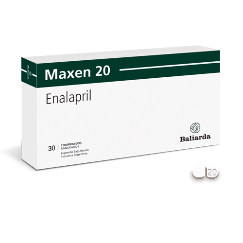 Maxen Enalapril 20 mg Baliarda Caja x 30 Comprimidos