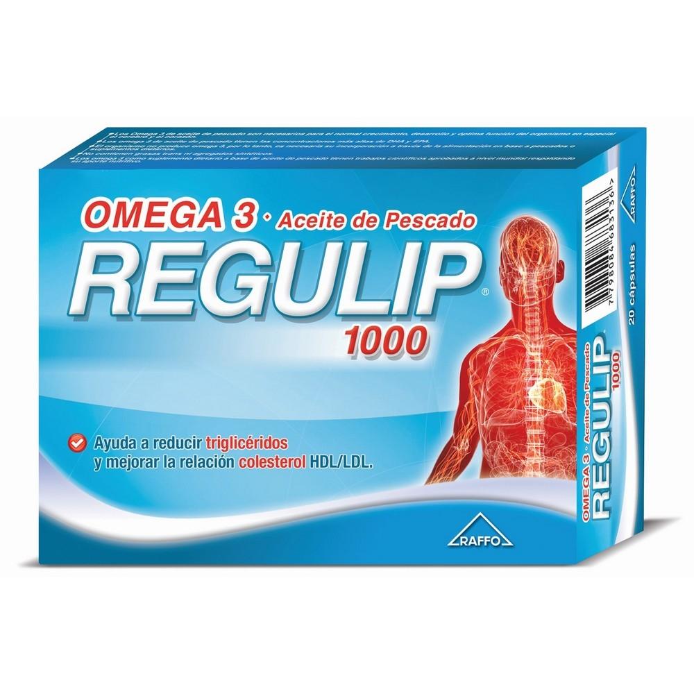 Regulip 1000 Omega 3 1 g Raffo Caja x 20 Cápsulas