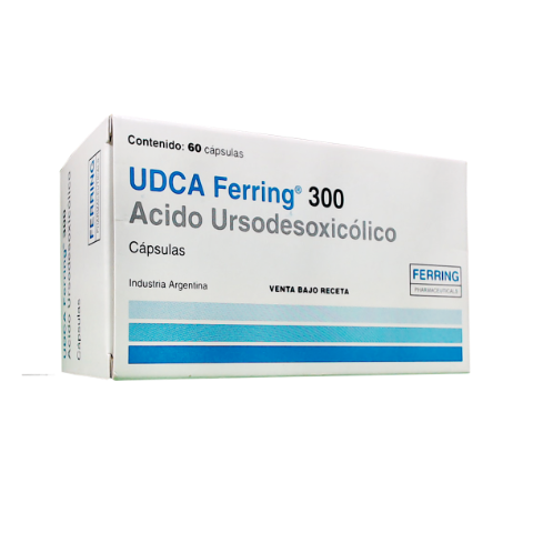 Udca Ferring Ácido Ursodeoxicólico 300 mg Ferring Caja x 60 Cápsulas